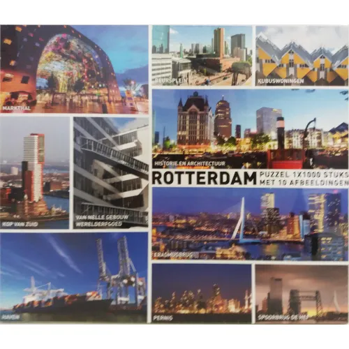 Puzzel met bekende gezichten van Rotterdam 1000 stukjes